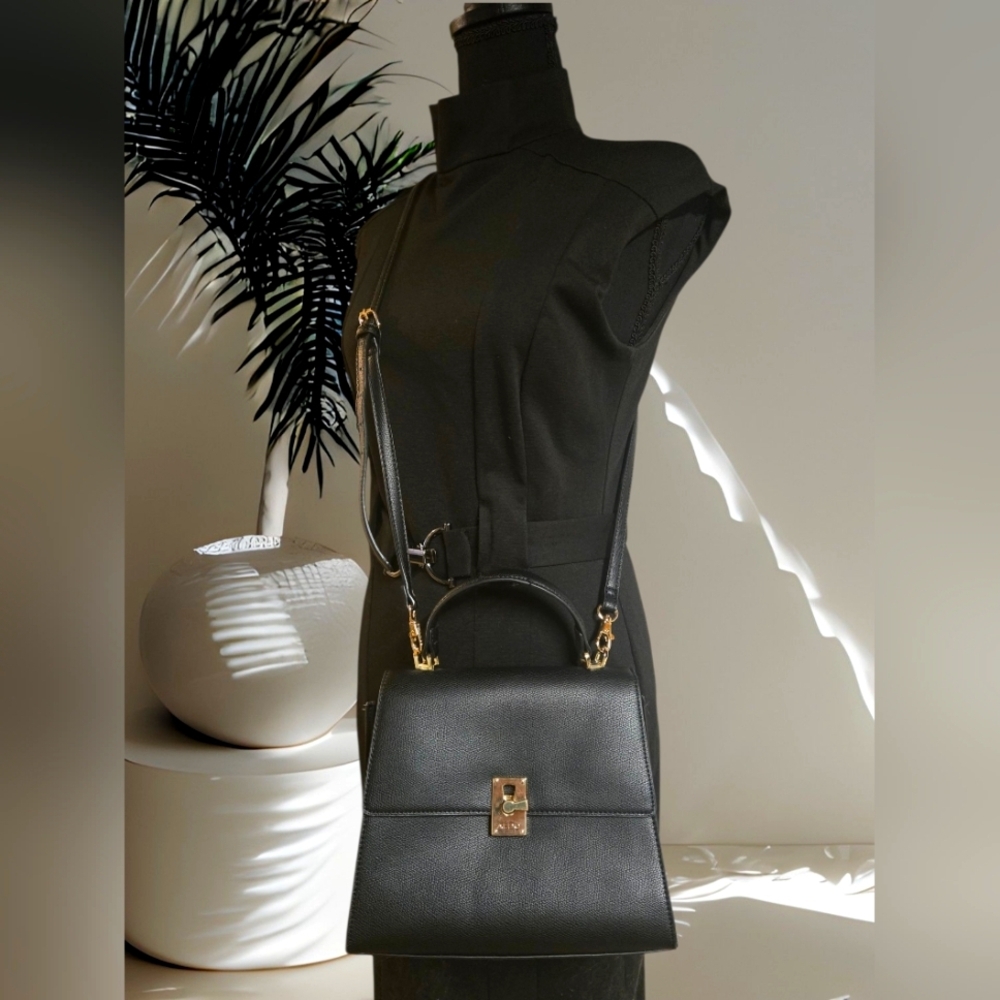 Elegant Black Handbag Crossbody By Aldo